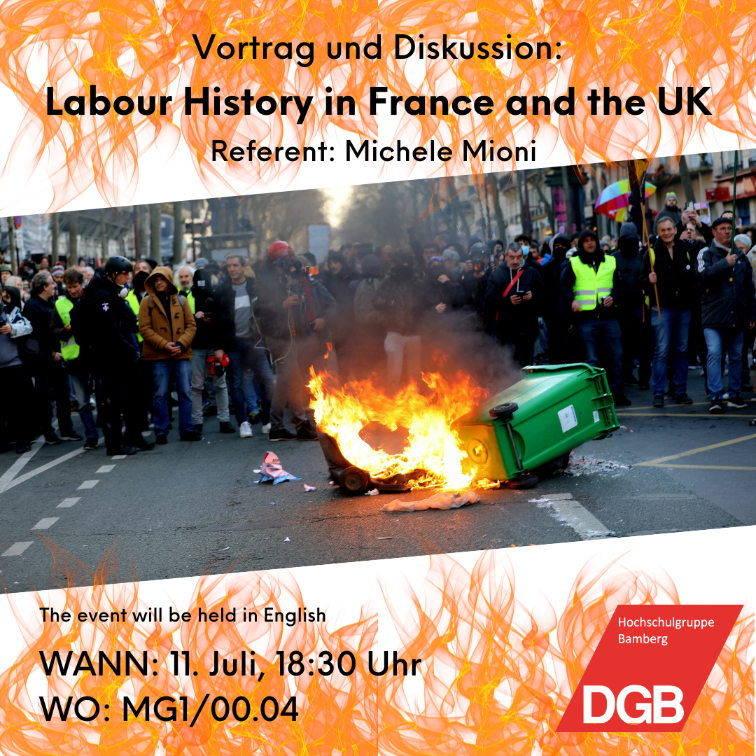 DGB HSG presents: Labour History in France and the UK – a lecture by Michele Mioni
